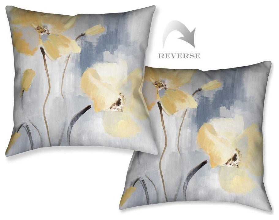 Laural Home Blossom Beguile 18" X 18" Indoor Decorative Pillow
