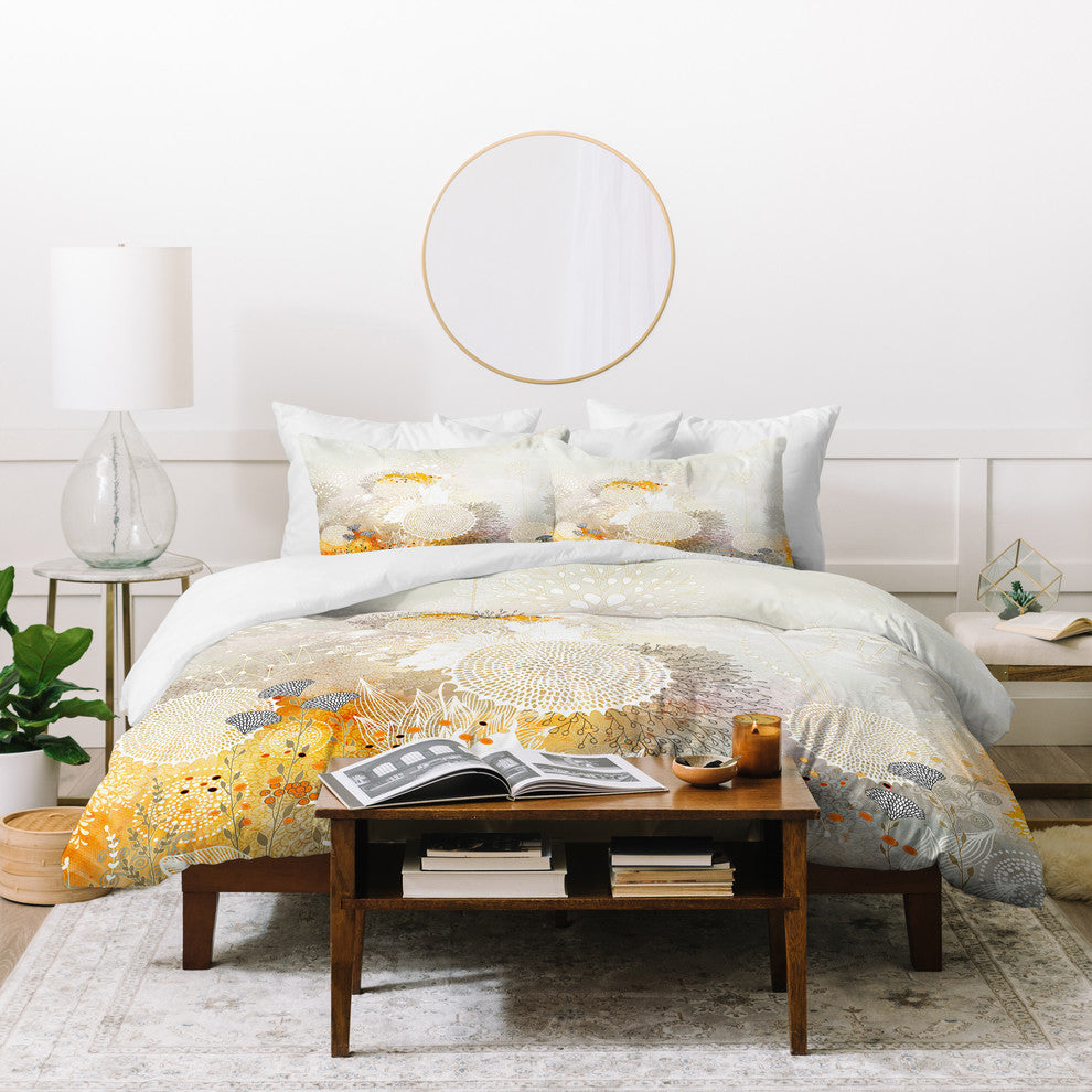 Deny Designs Iveta Abolina White Velvet Duvet Cover Set