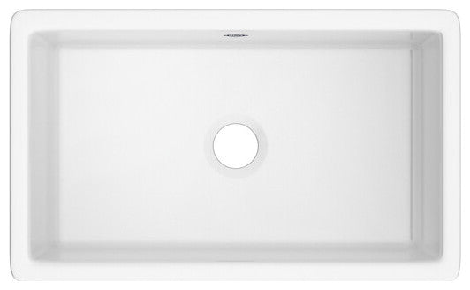 30" Shaker Single Bowl Undermount Fireclay Kitchen Sink