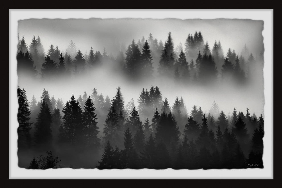 "The Fog Always Lifts" Framed Painting Print, 12x8