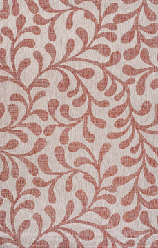 Vine All Over Indoor/Outdoor Red/Beige 8'x10' Area Rug