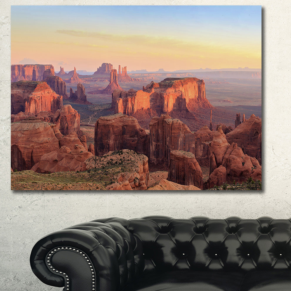 Hunts Mesa Panorama, Large landscape Canvas Art Print, 60x40