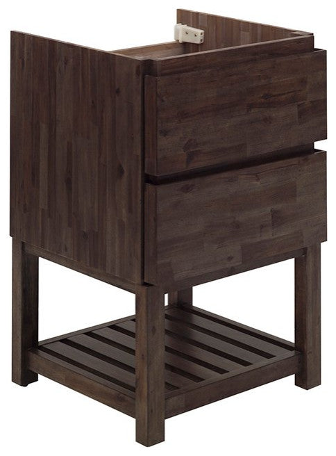 Formosa Floor Standing Open Bottom Double Sink Modern Bathroom Cabinet, 46"