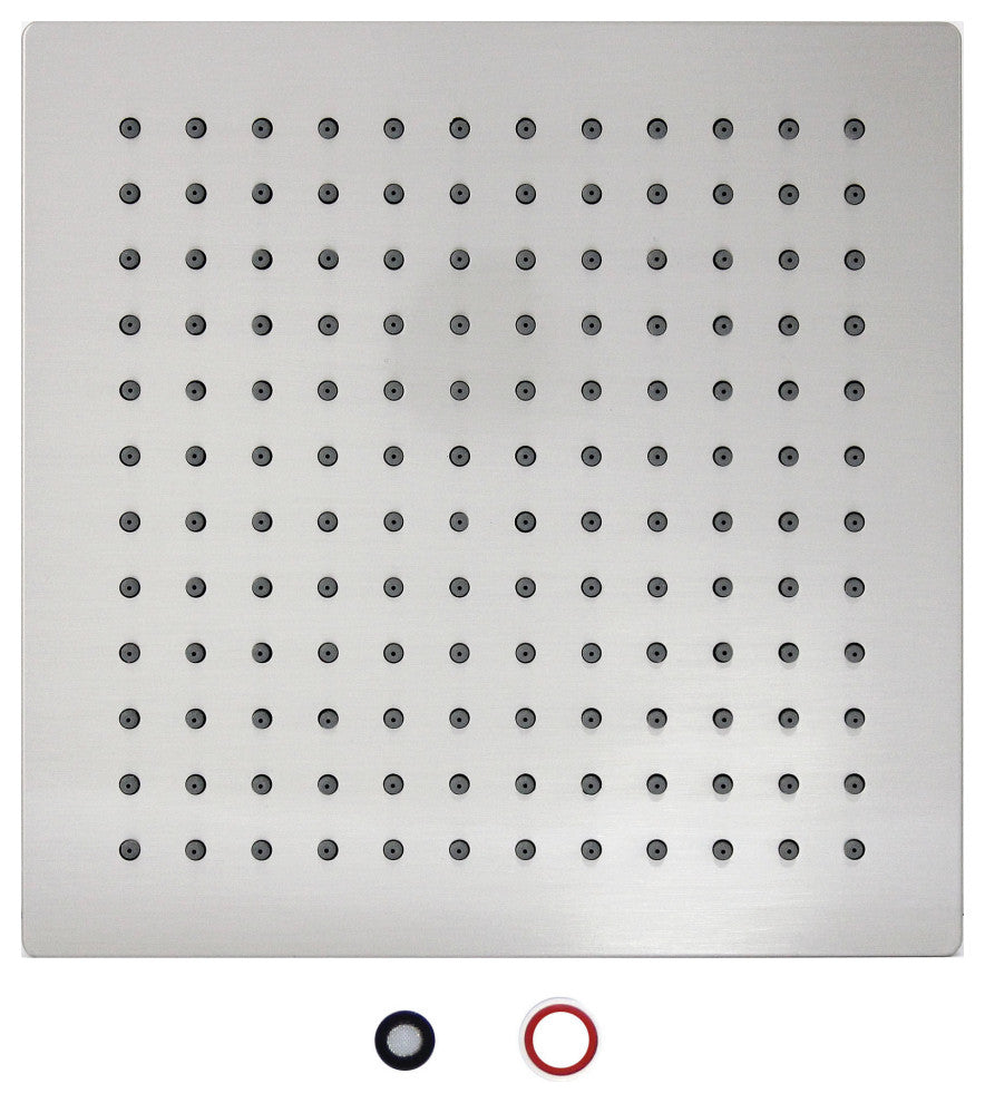 MODONA's 8" SQUARE Rain Shower Head -, Satin Nickel