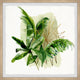 "Flawless Tropical Leaves" Framed Painting Print, 32x32