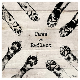Ready2HangArt 'Paws Reflect' Wrapped Canvas Pet Wall Art, 30"x30"
