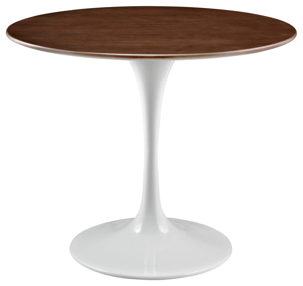 Modern Contemporary Kitchen 36" Wood Dining Table Walnut