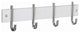 Decorative Hooks For The Home, Polished Stainless Steel and White