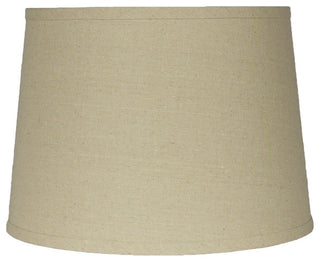 French Drum Lamp Shade, 10x12x8.5", Natural