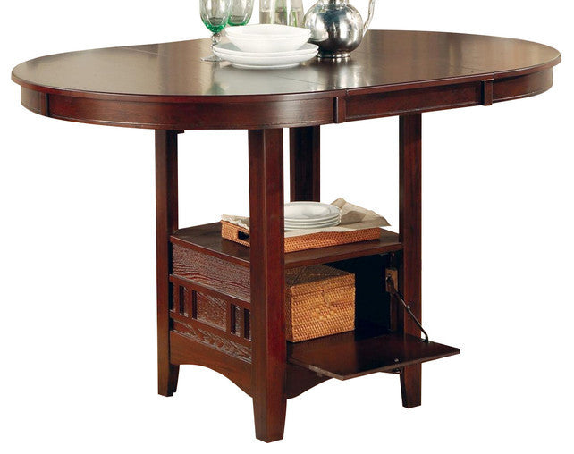 Lavon Counter Height Table, Dark Cherry