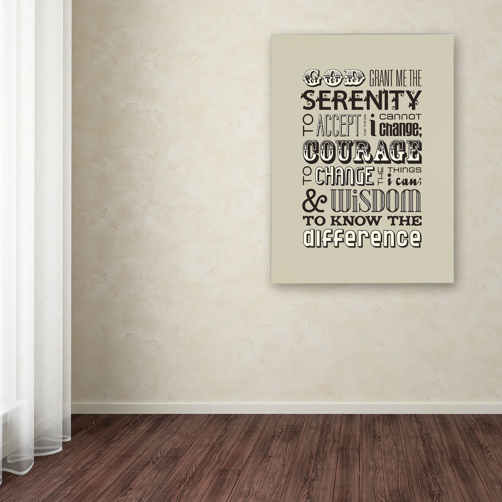 'Serenity Prayer II' Canvas Art by Megan Romo