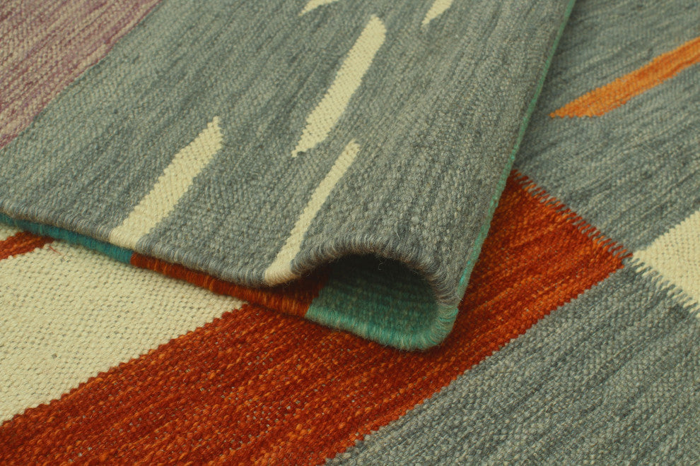 Winchester Kilim Saad Red/Charcoal Rug, 3'10x5'10