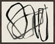 Motion in Lines I, 39.25"x31.25", Espresso Natural Wood Gallery Floater