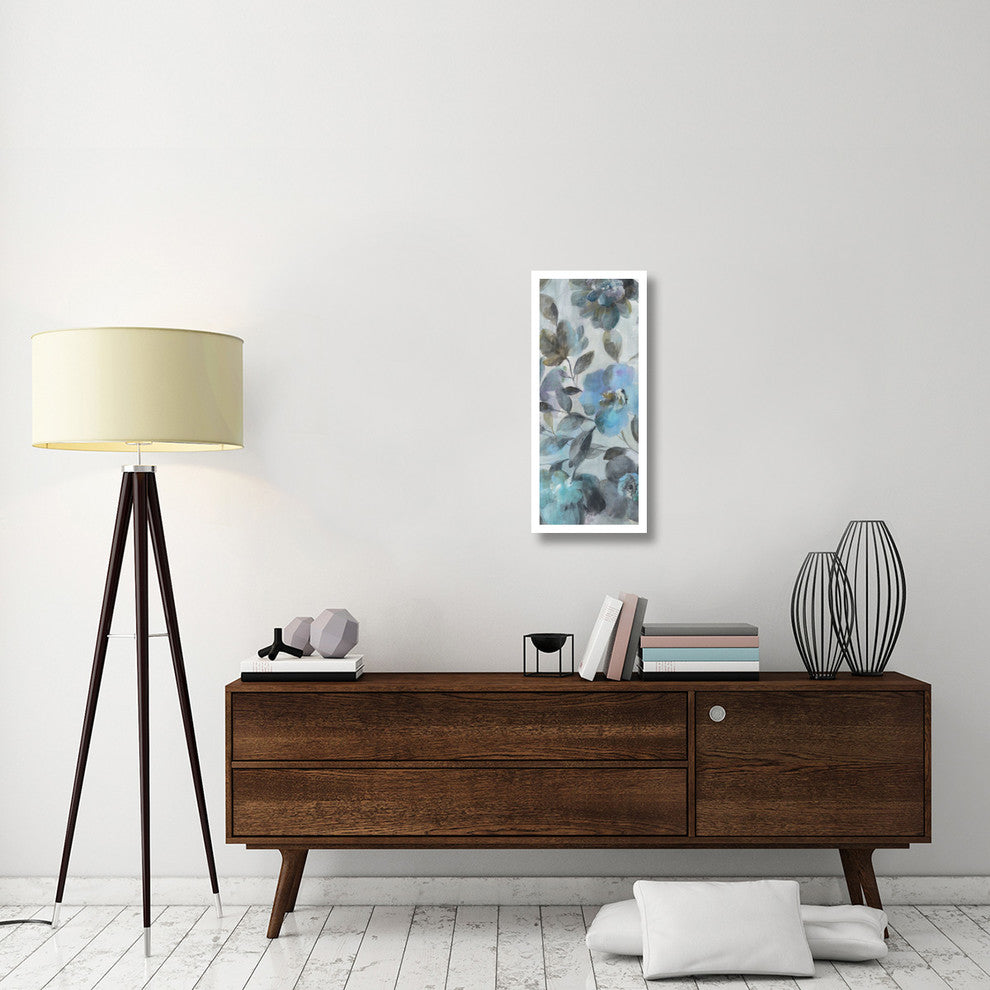 "Twilight Flowers III" Digital Paper Print by Danhui Nai, 14"x32"