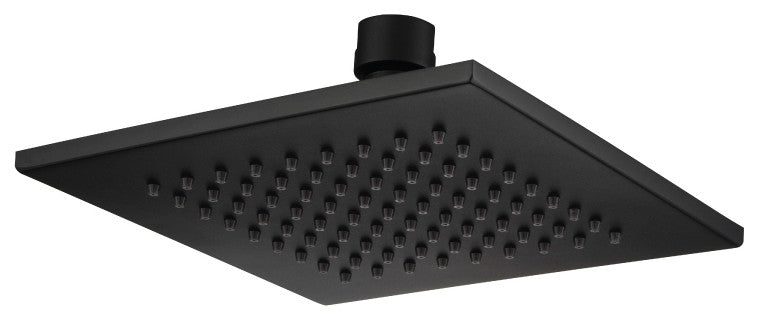 Isenberg HSB.6S - 6" Solid Brass Showerhead Rainhead - Square, Matte Black