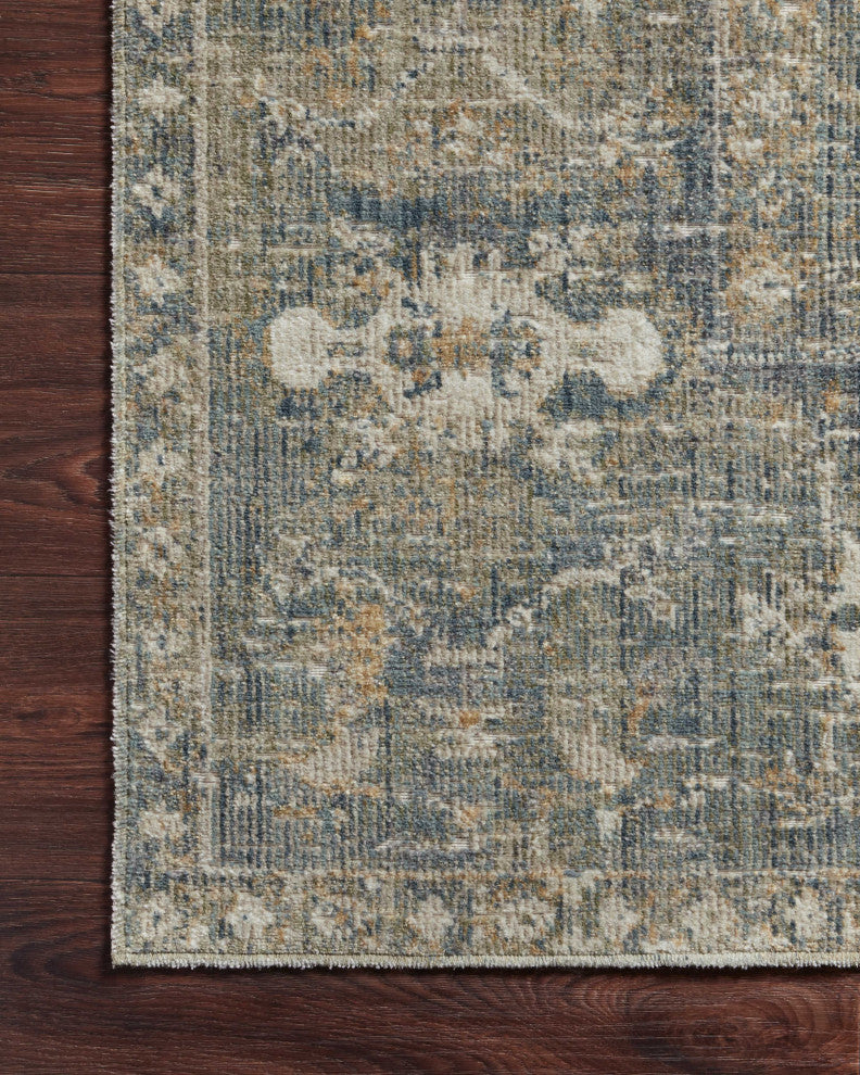 Chris Loves Julia x Loloi Rosemarie Sand/Lagoon 9'-0" x 12'-0" Area Rug