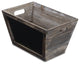 Wooden Chalkboard Storage Bin