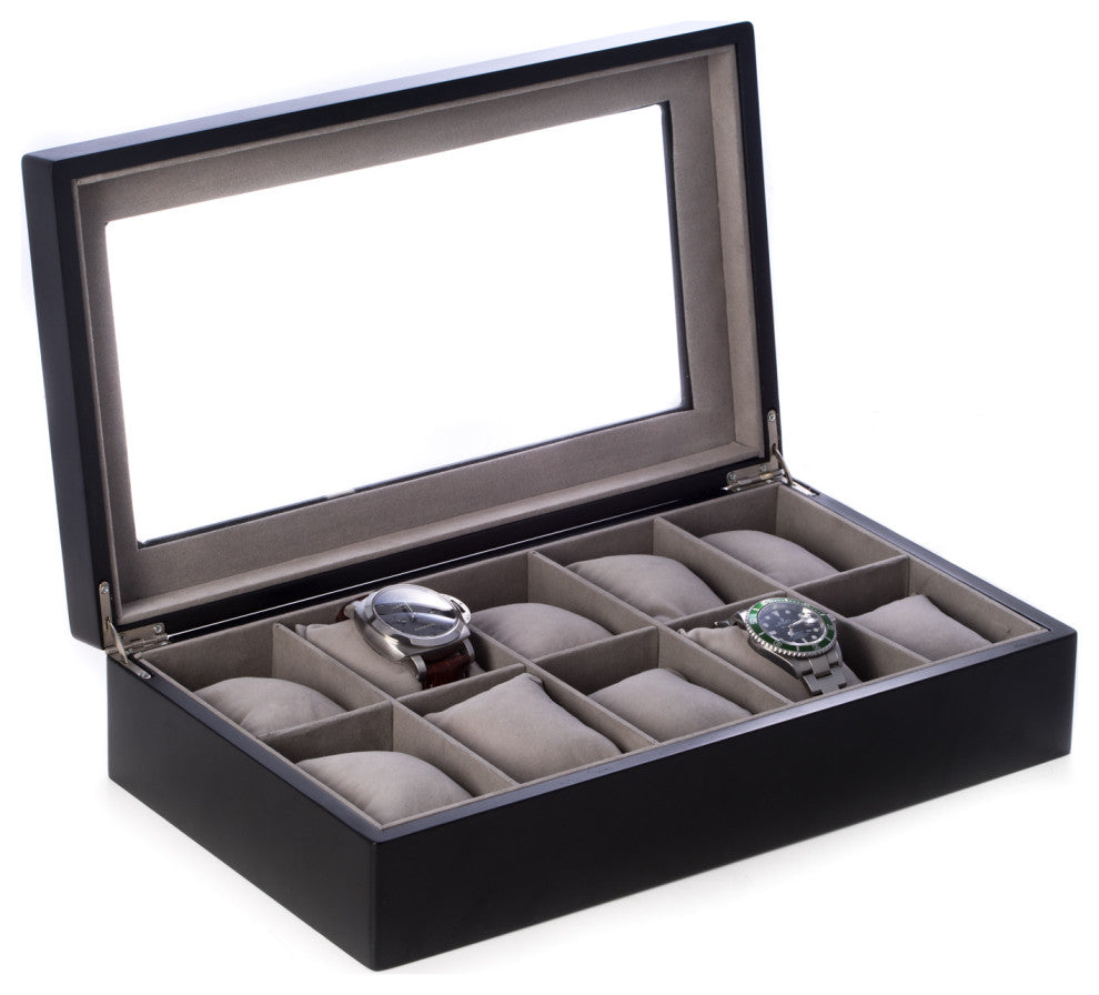 US Army Logo Black Wood 10 Watch Case