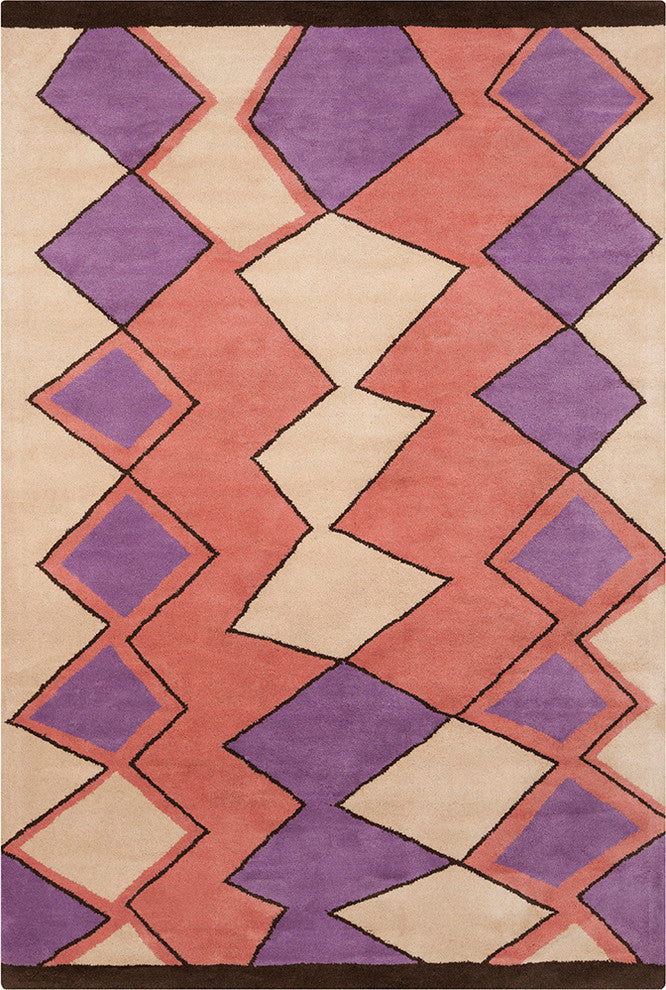 Allie Geometric Contemporary Area Rug, 5'x7'6"