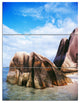 "Massive Rocks in Seychelles Beach" Metal Wall Art, 3 Panels, 28"x36"