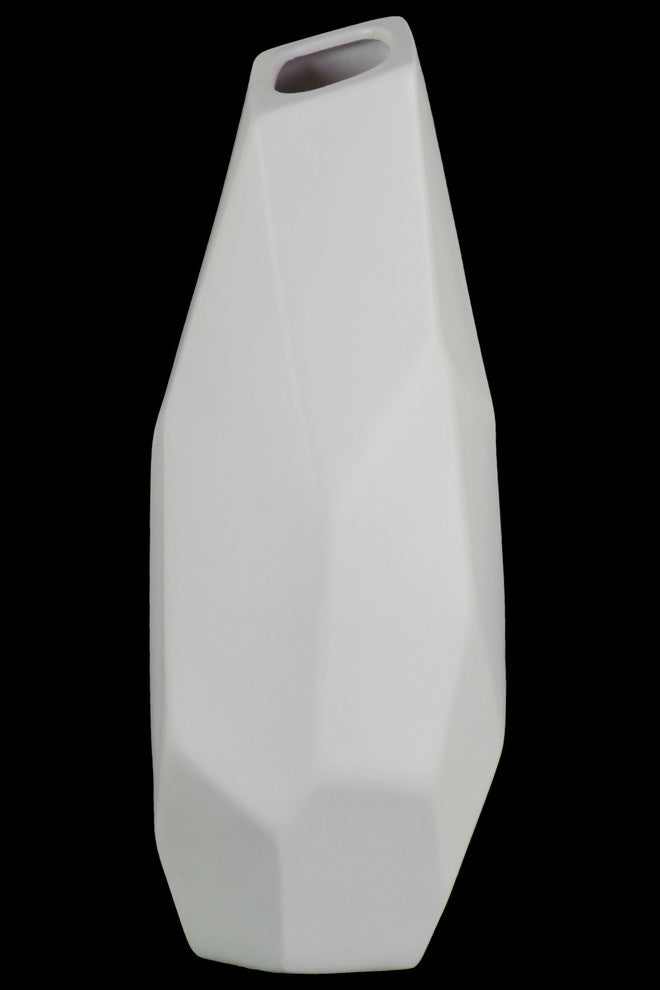 Kerrigan Ceramic Vase, Matte White