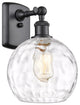 Innovations 516-1W-BK-G1215-8 1 Light Sconce, Matte Black