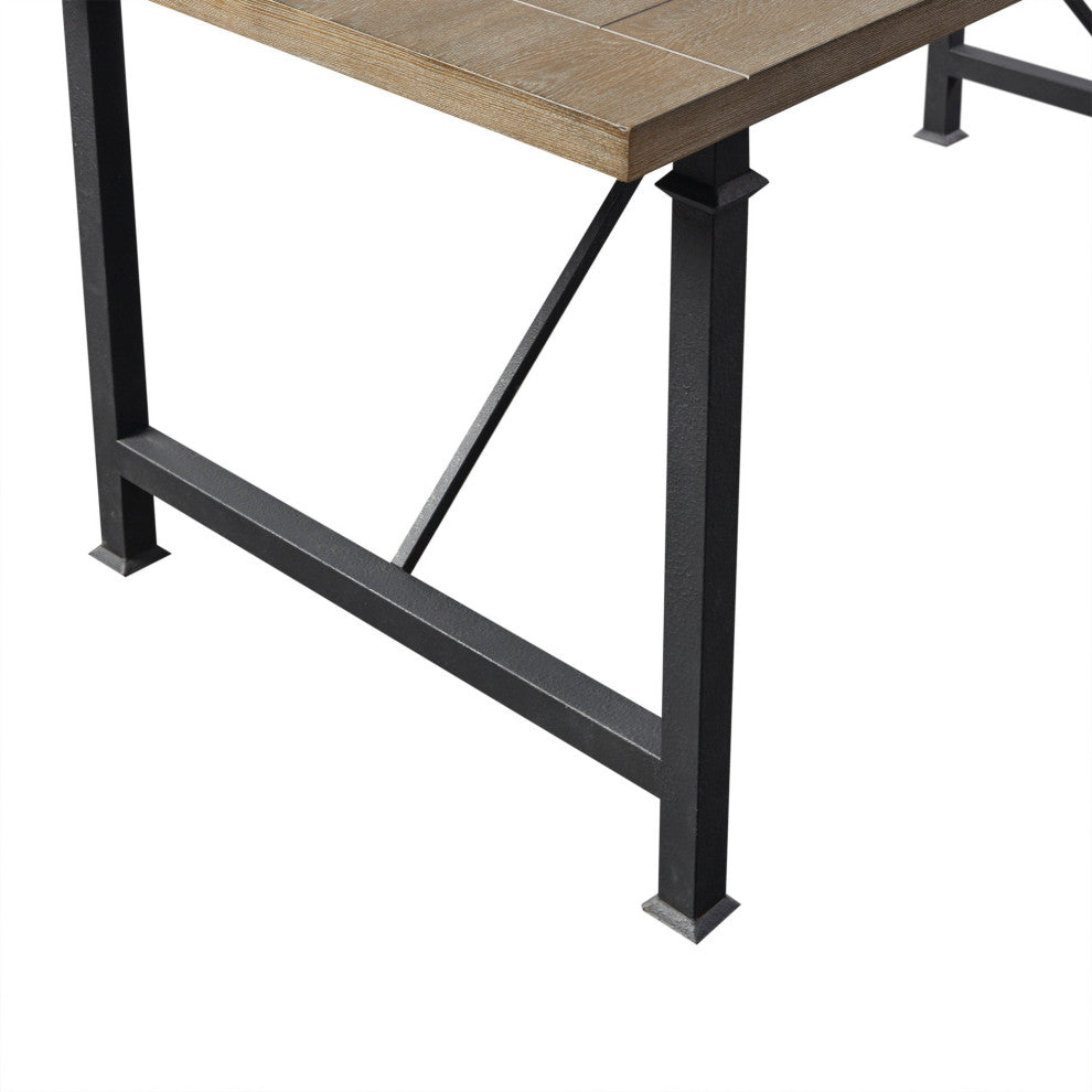 Cirque Rustic Farmhouse Dining Table, Grey, Dining Table