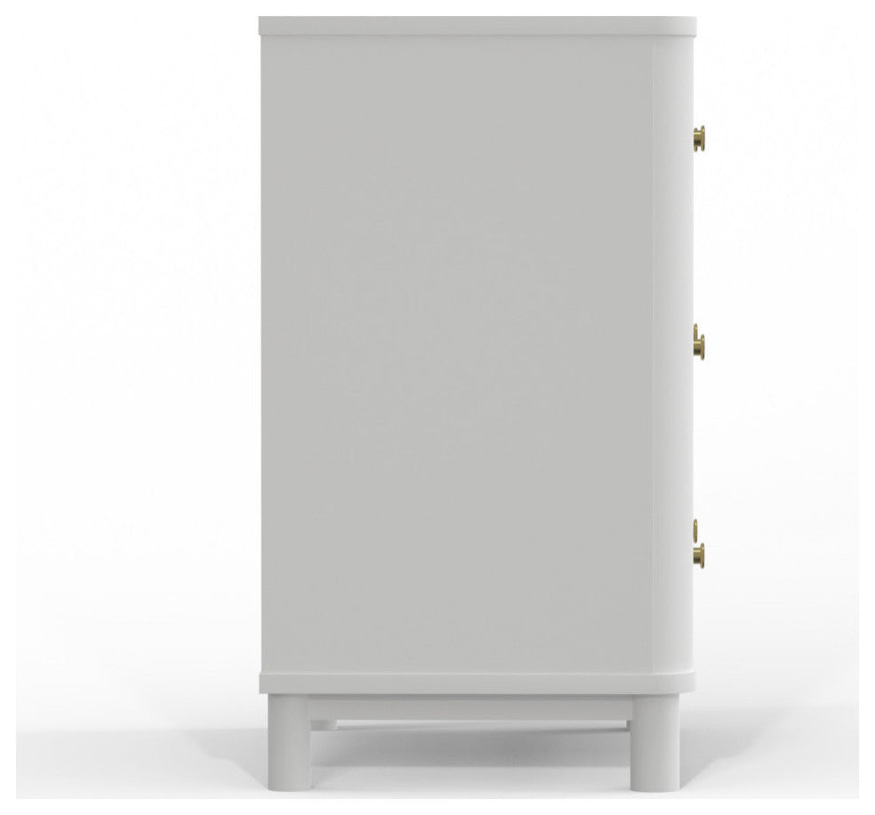 Stapleton 3 Drawer Small Chest, White