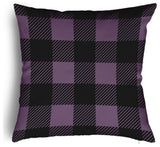 Buffalo Plaid Accent Pillow With Removable Insert, Larkspur, 18"x18"