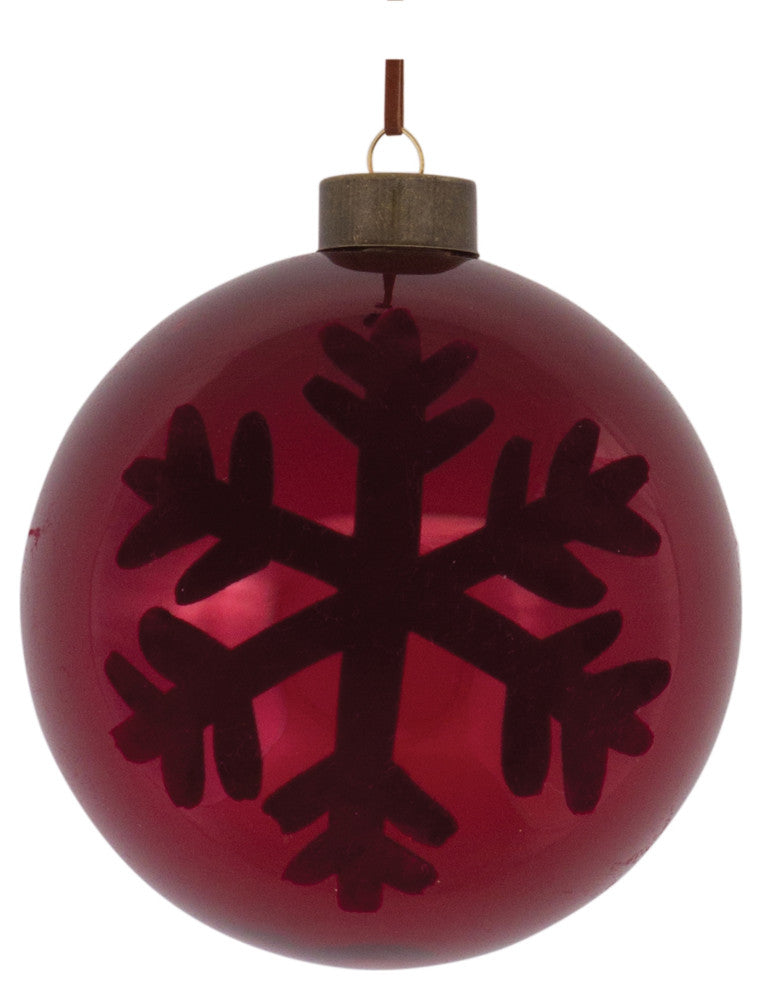 Snowflake Ball Ornament, 6-Piece Set