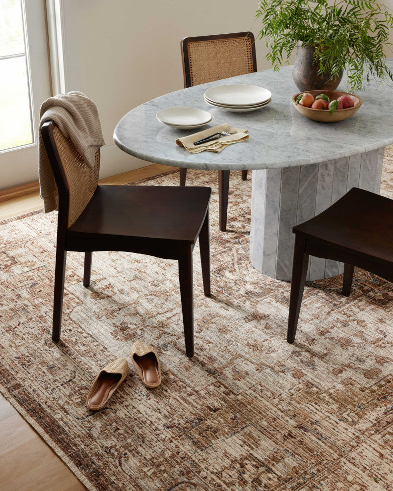 Loloi II Sorrento Mocha/Multi 5'3"x5'3" Round Accent Rug