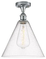Innovations 516-1C-PC-GBC-124-LED 1 Light Semi-Flush Mount, Polished Chrome