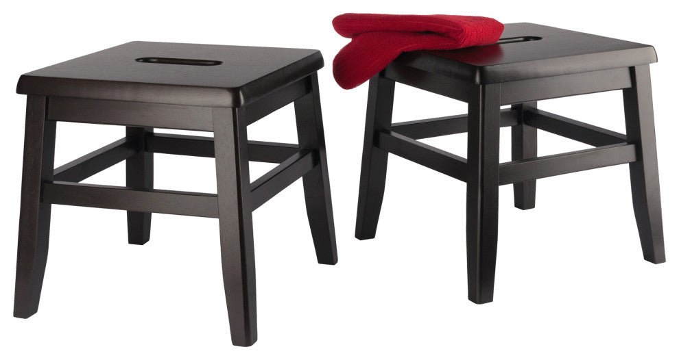 Kaya 2-Pc Conductor Stool Set, Coffee