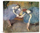 "Two Dancers Resting, c. 1905-1910" Canvas Giclee by Edgar Degas, 16"x15"