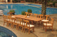 13-Piece Outdoor Teak Dining Set, 117" Extension Rectangle Table, 12 Osbo Chairs