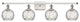Innovations 516-4W-WPC-G1215-6-LED 4 Light Vanity Light, White, Polished Chrome