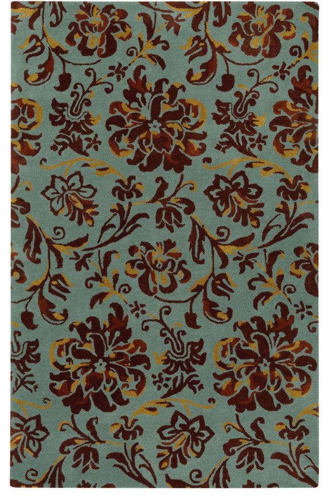Capel Monaco Seafoam Umber 3877_280 Hand Tufted Rugs - 8' X 11' Rectangle