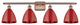 Innovations Lighting 516-4W-AC-MBD-75-RD 4 Light 37.5" Bath Vanity Light