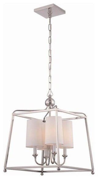 Libby Langdon for Crystorama Sylvan 4 Light Polished Nickel Chandelier