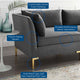 Sectional Sofa Set, Velvet, Gray, Modern, Living Lounge Hotel Hospitality