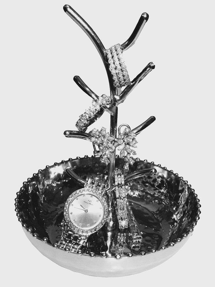 Bridal Beaded Ring Jewelry Catcher Holder Tree