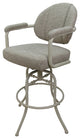 Swivel Tilt Metal Counter 26" 30" Bar Stool M-70, Hemsath Driftwood - Beige, 26"