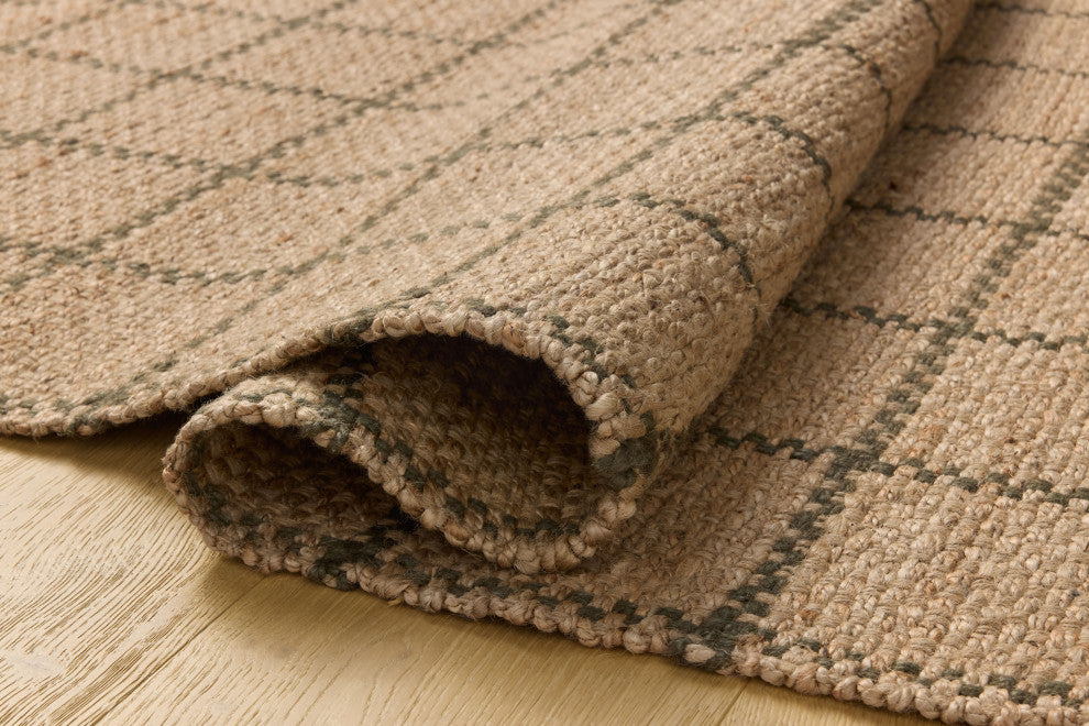 Chris Loves Julia x Loloi Fletcher Natural / Olive 7'-9" x 9'-9" Area Rug