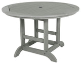 Weatherly 5-Piece Round Dining Set, Coastal Teak