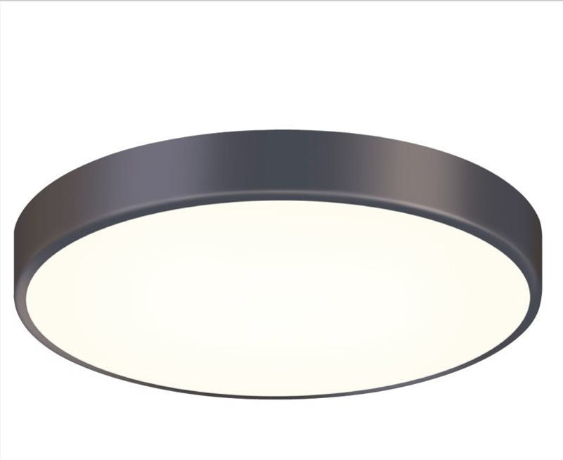 Pi Architectural 16" LED Surface Mount, Black Bronze With Black Bronze Metal