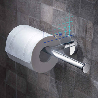 Circular Double Toilet Paper Holder, Chrome