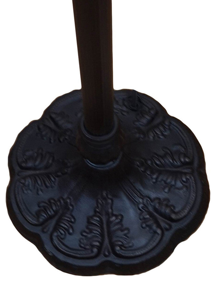 Amora Lighting AM266FL14B White Tiffany-style Torchiere Floor Lamp 72" Tall