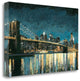 "Bright City Lights Blue I" By James Wiens, Giclee Print on Gallery Wrap Canvas