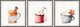 Cold Christmas Treats Triptych, 3-Piece Set, 32x32 Panels, 32x32