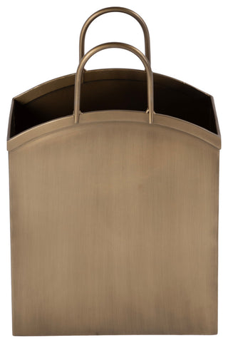 Gia 12" W Rectangular Metal Magazine Basket